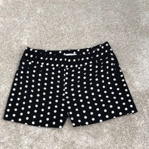 LOFT Shorts, size 00, polka dot